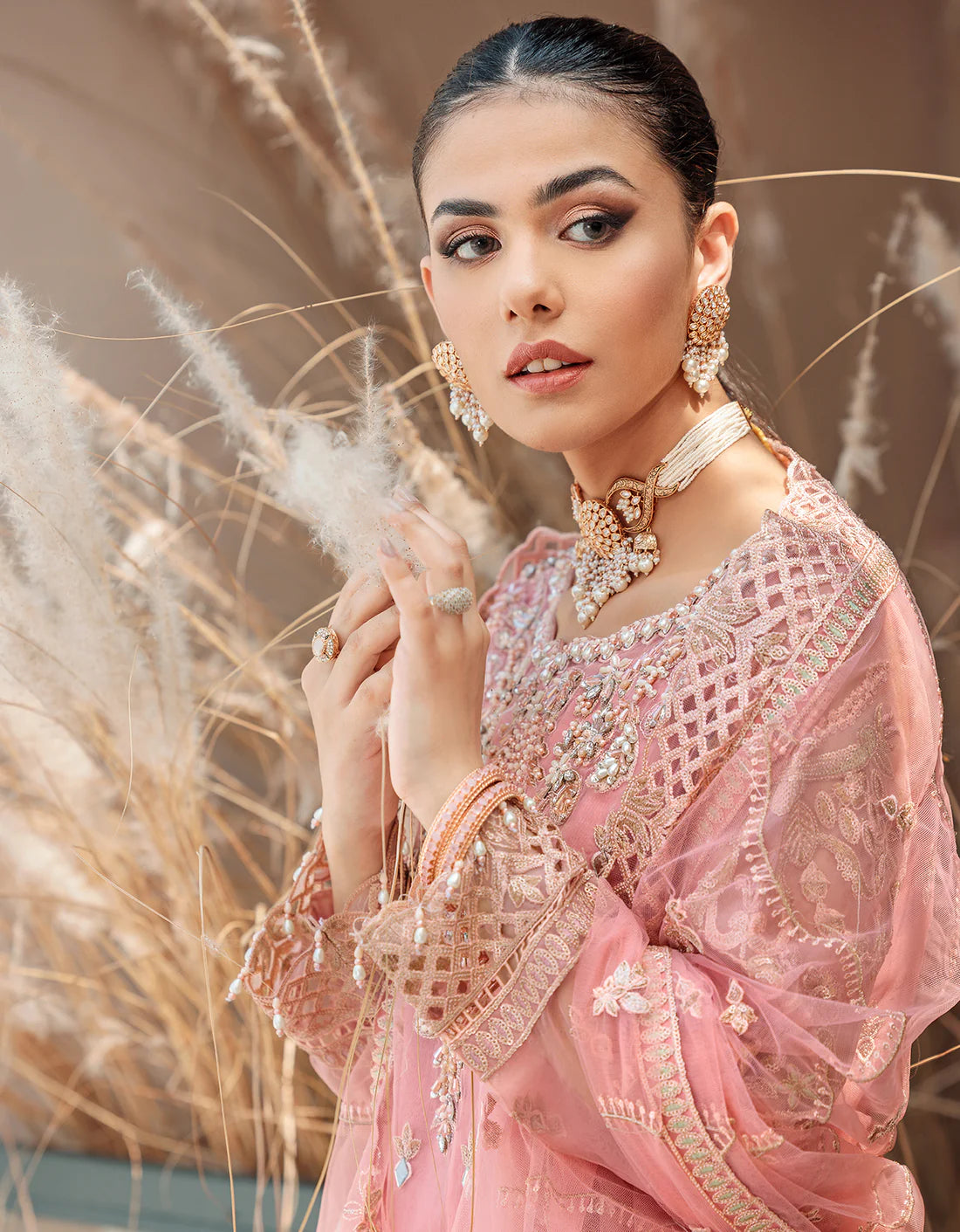 Belle Robe by Emaan Adeel Unstitched 2 Piece Embroidered Organza Suit BREA22-5 BL-503 - Luxury Collection Brand Mafia by Zonash