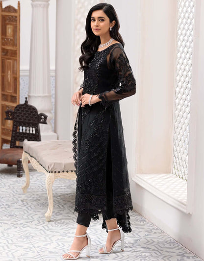 Belle Robe by Emaan Adeel Unstitched 2 Piece Embroidered Organza Suits BR3EA22 302 - Luxury Collection Brand Mafia by Zonash