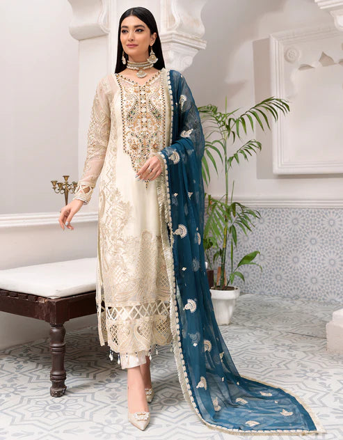 Belle Robe by Emaan Adeel Unstitched 2 Piece Embroidered Organza Suits EA22-BR3 305 - Luxury Collection Brand Mafia by Zonash