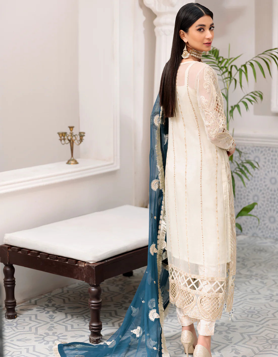 Belle Robe by Emaan Adeel Unstitched 2 Piece Embroidered Organza Suits EA22-BR3 305 - Luxury Collection Brand Mafia by Zonash