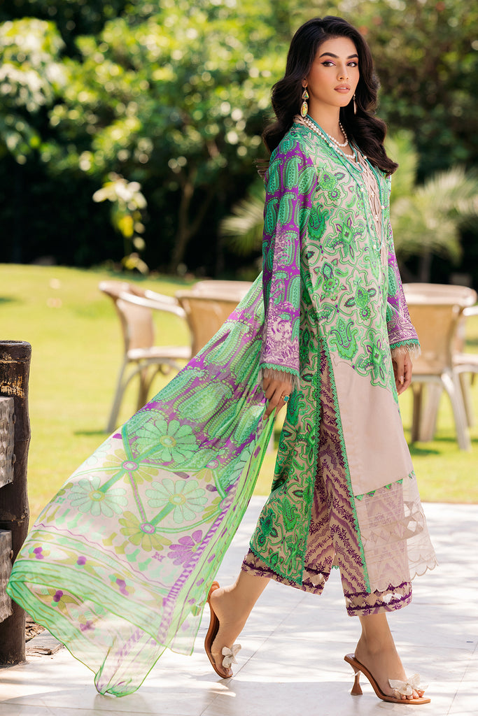 C-Prints By Charizma Unstitched 3 Piece Printed Lawn Suit CRZ24CP-5 CP4-43 - Summer Collection Brand Mafia by Zonash