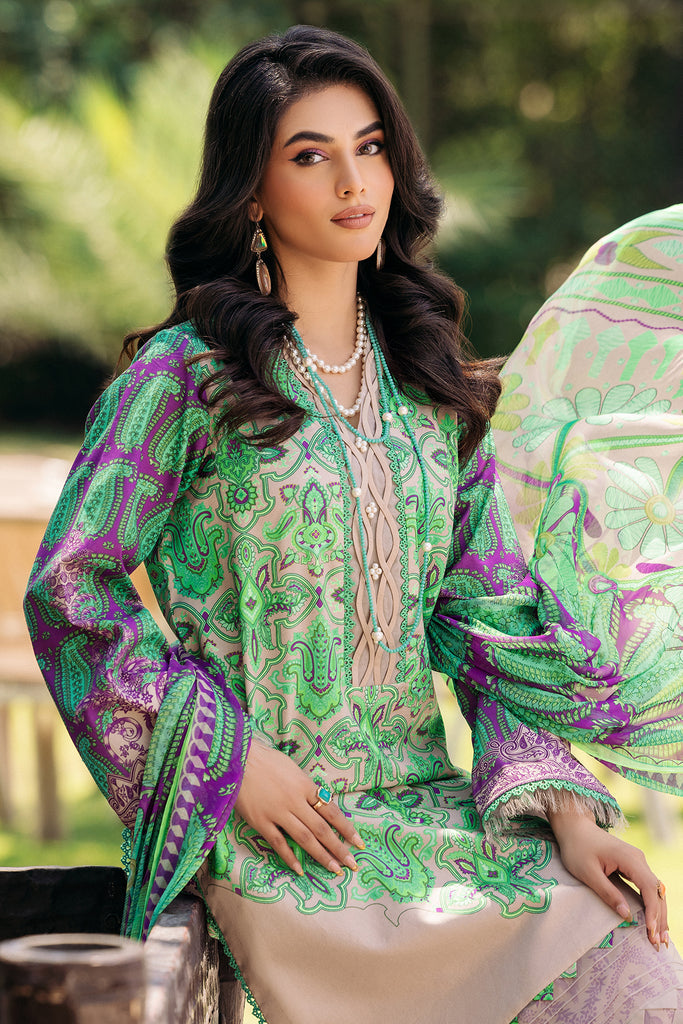 C-Prints By Charizma Unstitched 3 Piece Printed Lawn Suit CRZ24CP-5 CP4-43 - Summer Collection Brand Mafia by Zonash