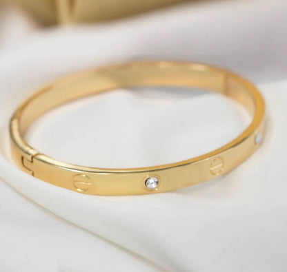 Cartier Gold Stone Bracelet - Stainless steel Brand Mafia by Zonash