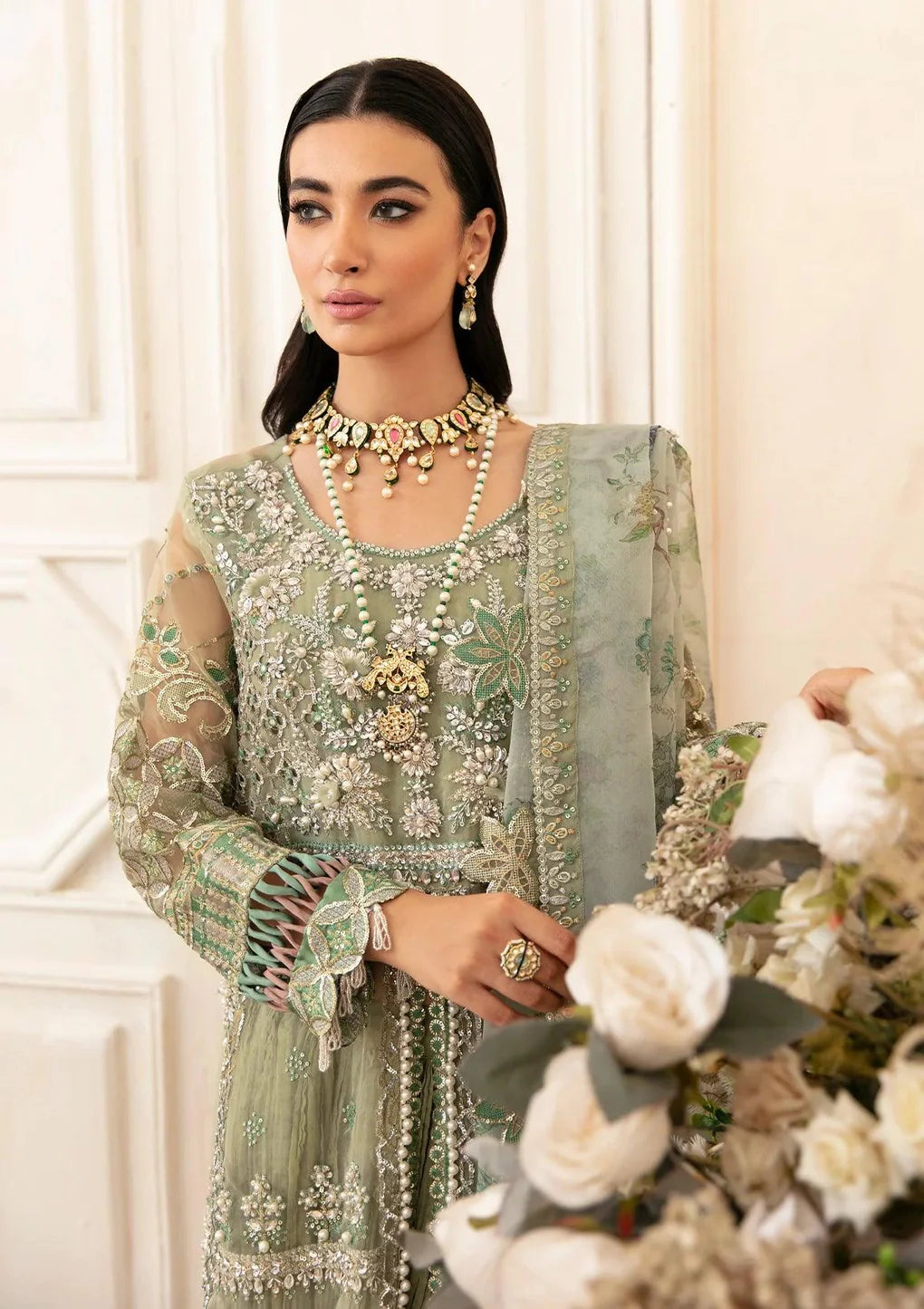 Celebrations By Elaf Unstitched 3 Piece Embroidered Suit EF23C ECH-04 SHAHBANO - Luxury Collection Brand Mafia by Zonash