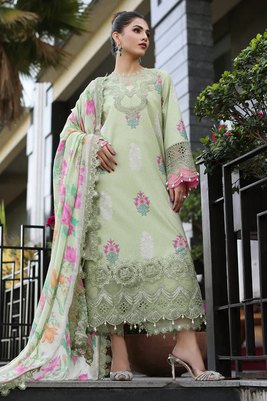 Charizma Rang-E-Bahar Unstitched 3 Piece Embroidered Lawn Suit CRZ24RB CRB4-12 - Spring Summer Collection Brand Mafia By Zonash