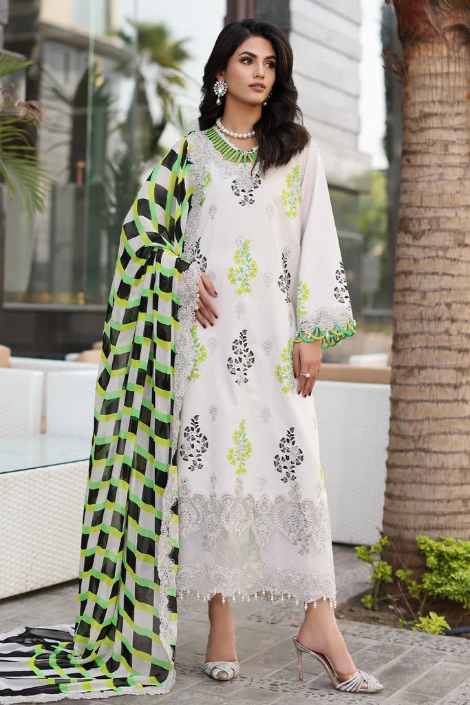 Charizma Rang-E-Bahar Unstitched 3 Piece Embroidered Lawn Suit CRZ24RB CRB4-14 - Spring Summer Collection Brand Mafia By Zonash