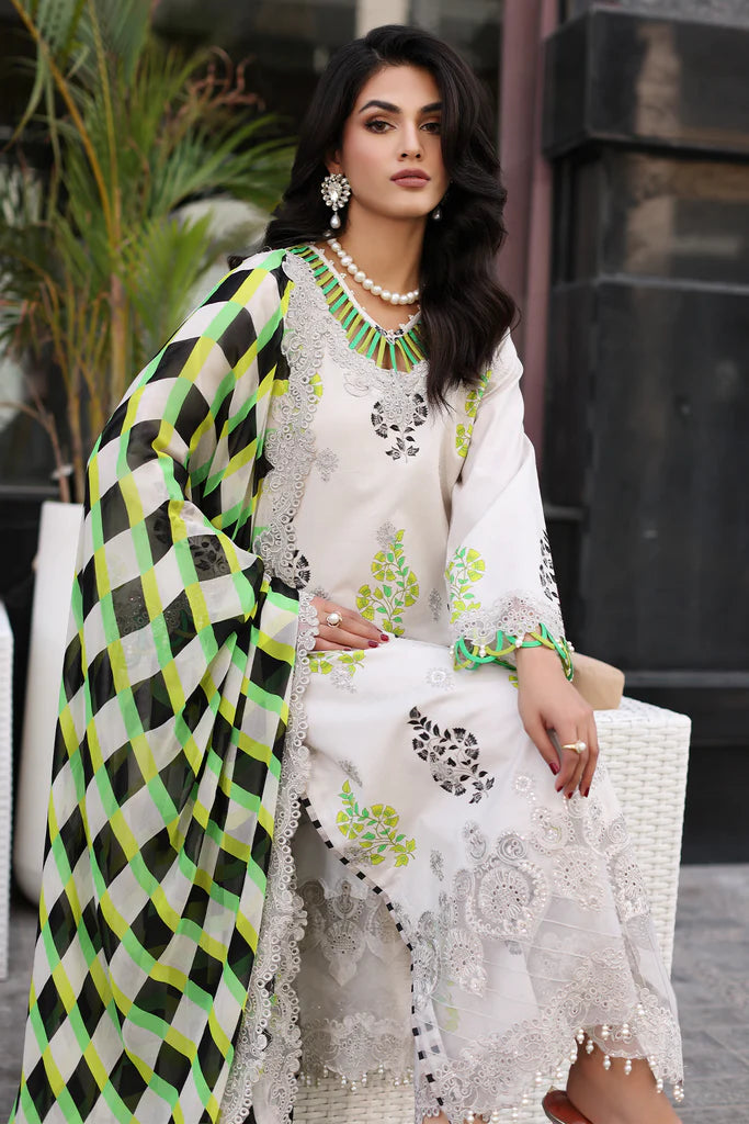 Charizma Rang-E-Bahar Unstitched 3 Piece Embroidered Lawn Suit CRZ24RB CRB4-14 - Spring Summer Collection Brand Mafia By Zonash