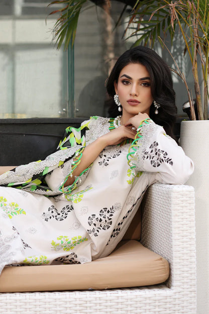 Charizma Rang-E-Bahar Unstitched 3 Piece Embroidered Lawn Suit CRZ24RB CRB4-14 - Spring Summer Collection Brand Mafia By Zonash