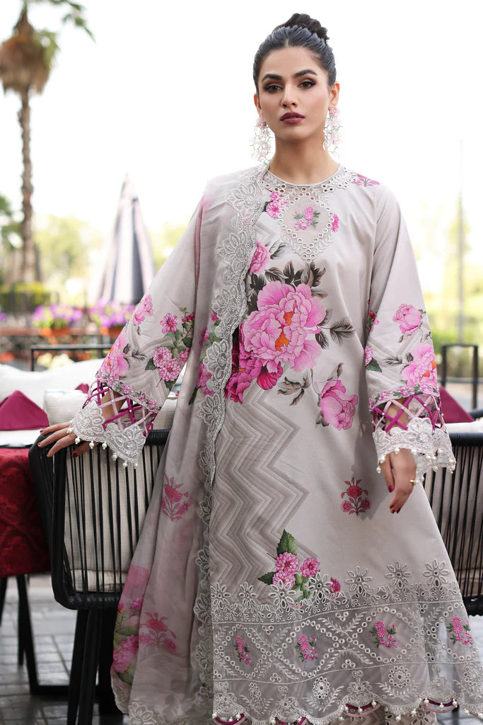 Charizma Rang-E-Bahar Unstitched 3 Piece Embroidered Lawn Suit CRZ24RB CRB4-17 - Spring Summer Collection Brand Mafia By Zonash