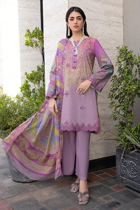 Charizma Unstitched 3 Piece Embroidered Lawn Suit CRZ24C3 CC-27 - Summer Collection Brand Mafia by Zonash