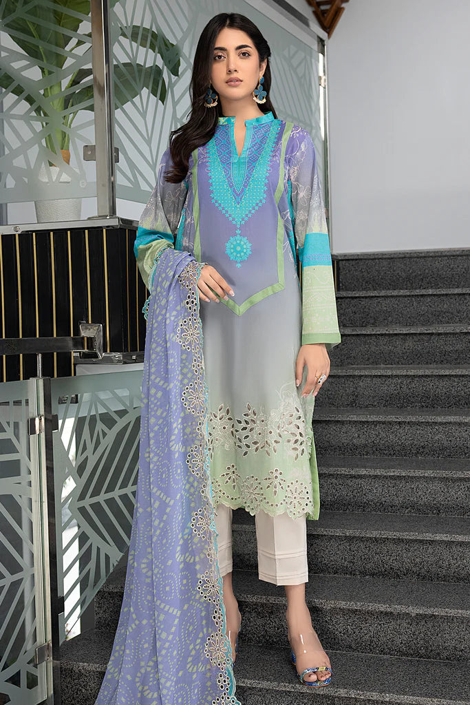 Charizma Unstitched 3 Piece Embroidered Lawn Suit CRZ24C3 CC-29 - Summer Collection Brand Mafia by Zonash