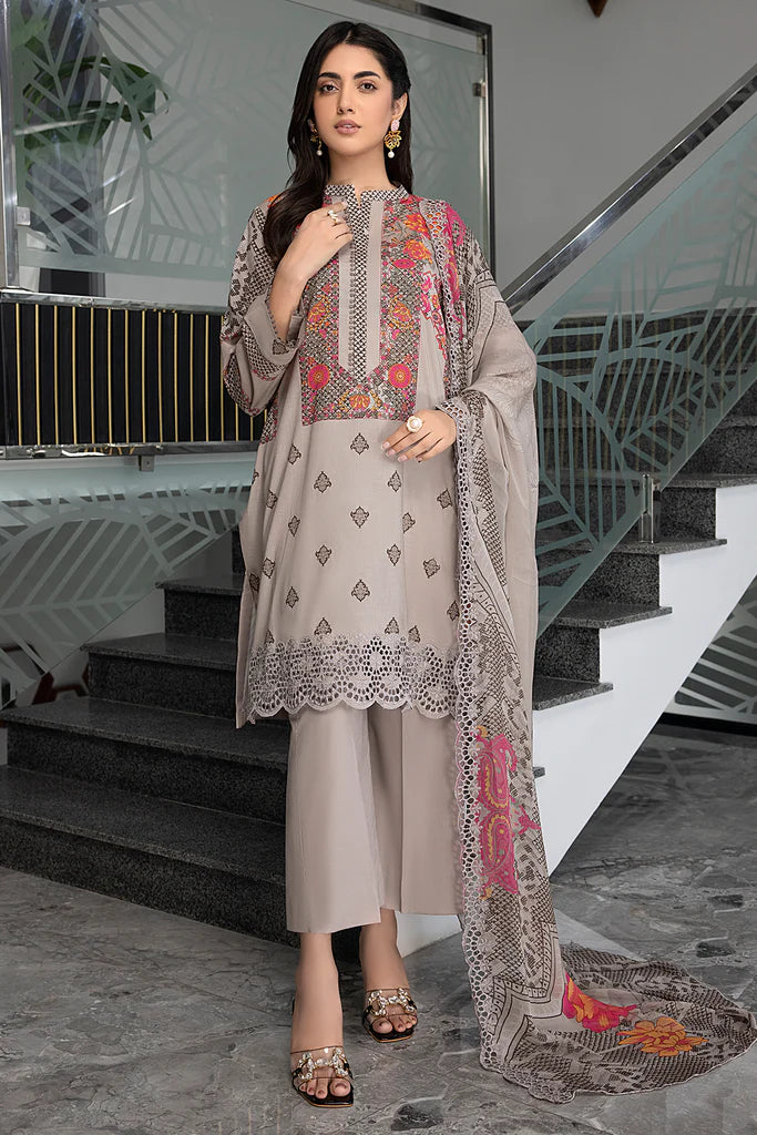 Charizma Unstitched 3 Piece Embroidered Lawn Suit CRZ24C3 CC-30 - Summer Collection Brand Mafia by Zonash