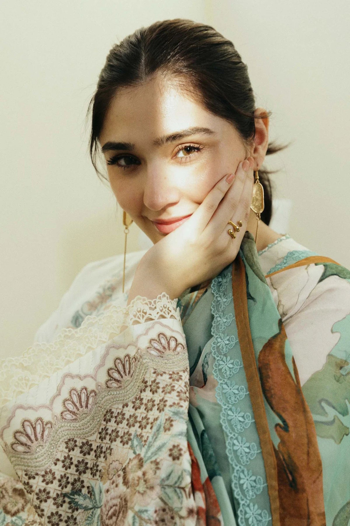 Coco By Zara Shahjahan Unstitched 3 Piece Embroidered Lawn Suit CZS24E D-10 IVORY - Festive Collection Brand Mafia by Zonash