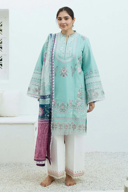 Coco By Zara Shahjahan Unstitched 3 Piece Embroidered Lawn Suit CZS24E D-5 SHAAM - Festive Collection Brand Mafia by Zonash