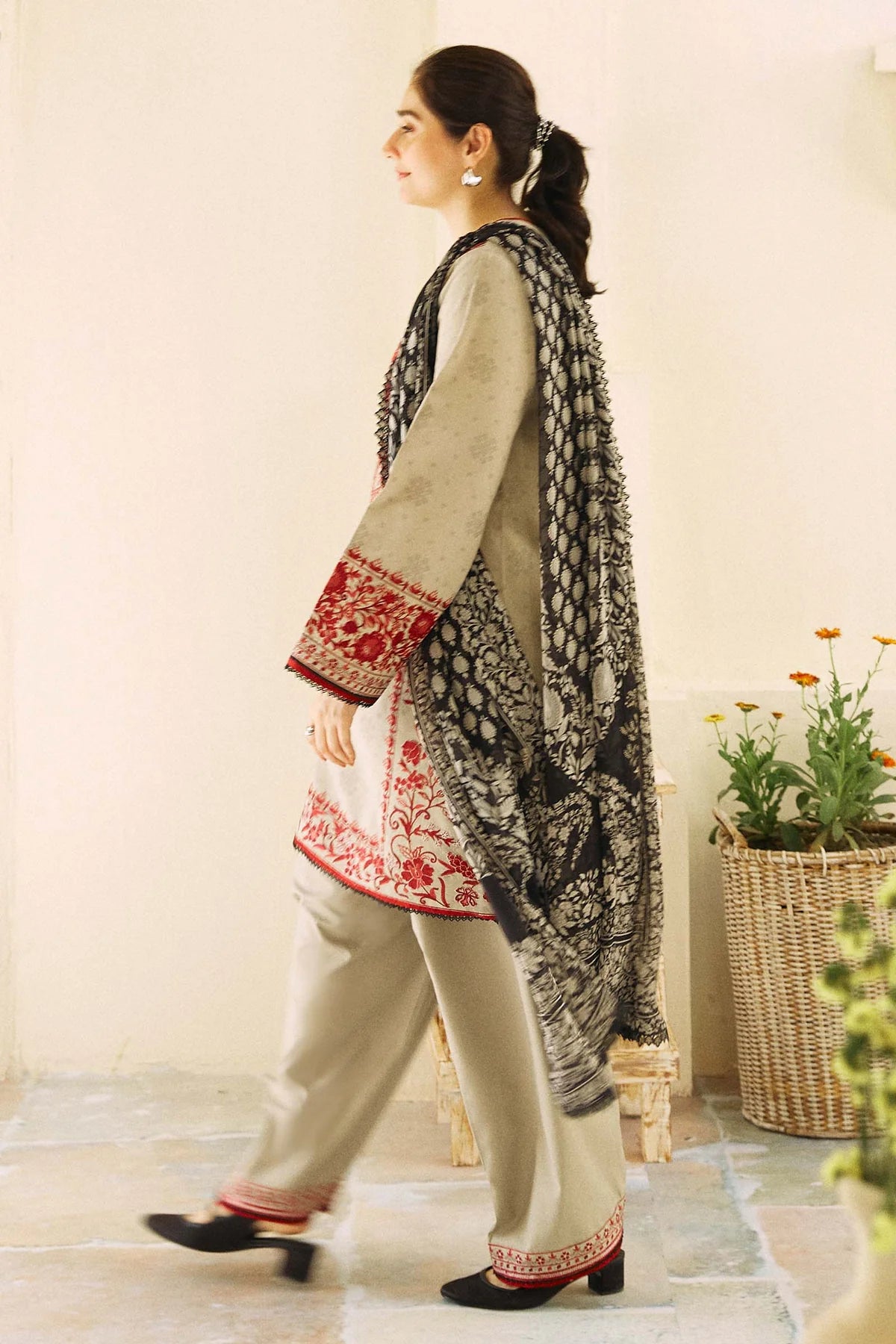 Coco By Zara Shahjahan Unstitched 3 Piece Embroidered Lawn Suit CZS24E D-7 SABAH - Festive Collection Brand Mafia by Zonash