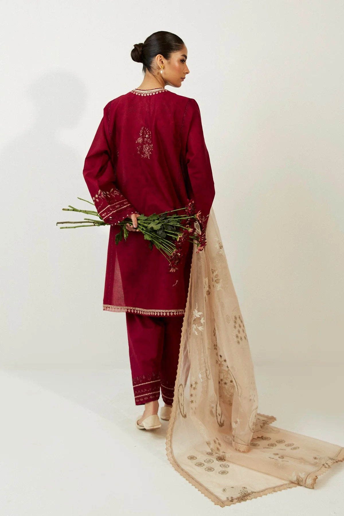 Coco by Zara Shahjahan Unstitched 3 Piece Embroidered Lawn Suit CZS23SL 1A - Summer Collection Brand Mafia by Zonash