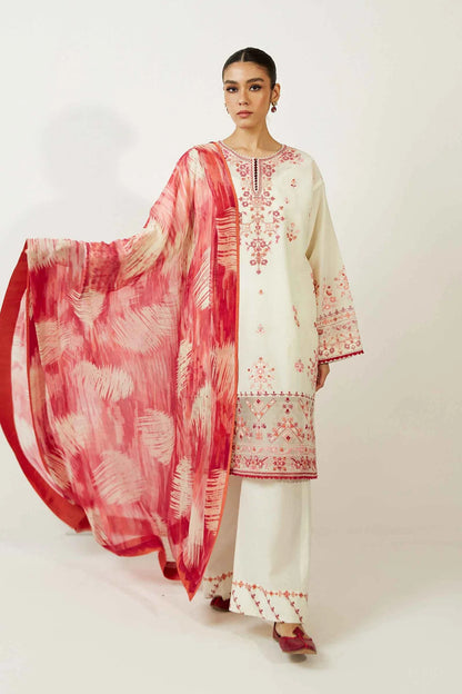 Coco by Zara Shahjahan Unstitched 3 Piece Embroidered Lawn Suit CZS23SL 7A- Summer Collection Brand Mafia by Zonash