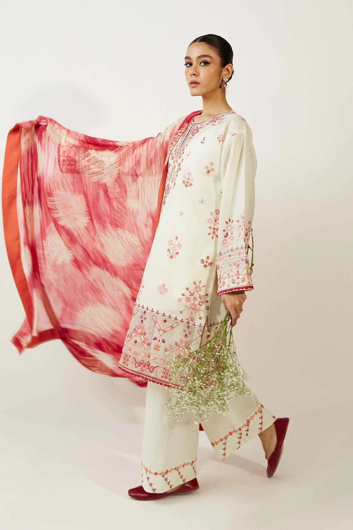 Coco by Zara Shahjahan Unstitched 3 Piece Embroidered Lawn Suit CZS23SL 7A- Summer Collection Brand Mafia by Zonash