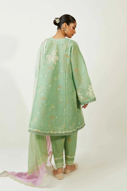 Coco by Zara Shahjahan Unstitched 3 Piece Embroidered Lawn Suit CZS23SL 9A - Summer Collection Brand Mafia by Zonash