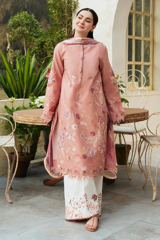 Coco by Zara Shahjahan Unstitched 3 Piece Embroidered Lawn Suit CZS24L D-6A Jabeen - Summer Collection - Brand Mafia by Zonash