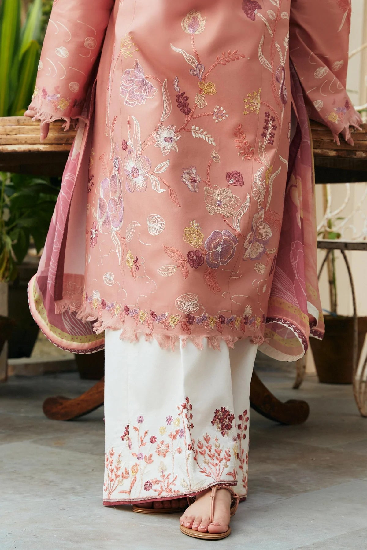 Coco by Zara Shahjahan Unstitched 3 Piece Embroidered Lawn Suit CZS24L D-6A Jabeen - Summer Collection - Brand Mafia by Zonash