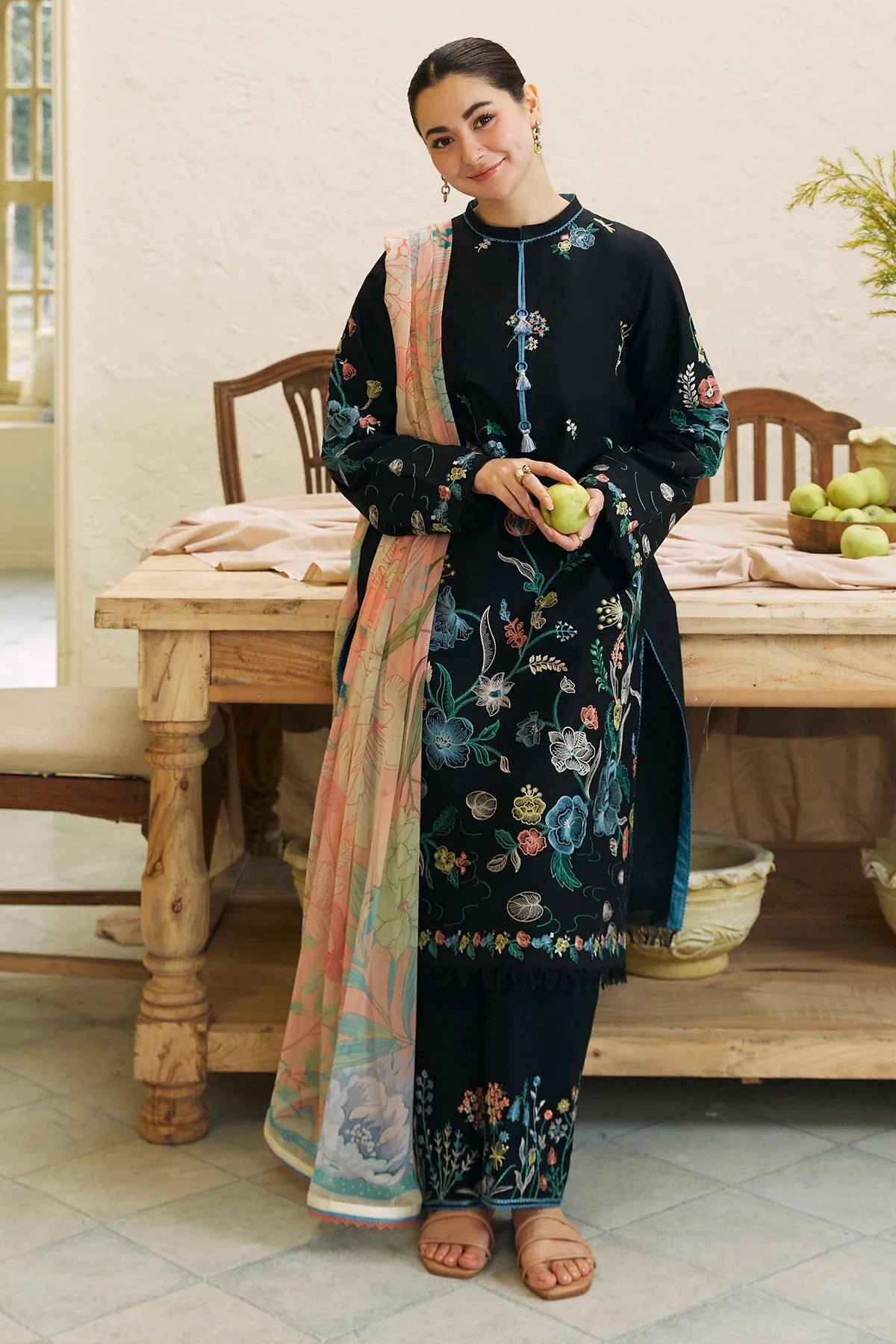 Coco by Zara Shahjahan Unstitched 3 Piece Embroidered Lawn Suit CZS24L D-6B Jabeen - Summer Collection - Brand Mafia by Zonash