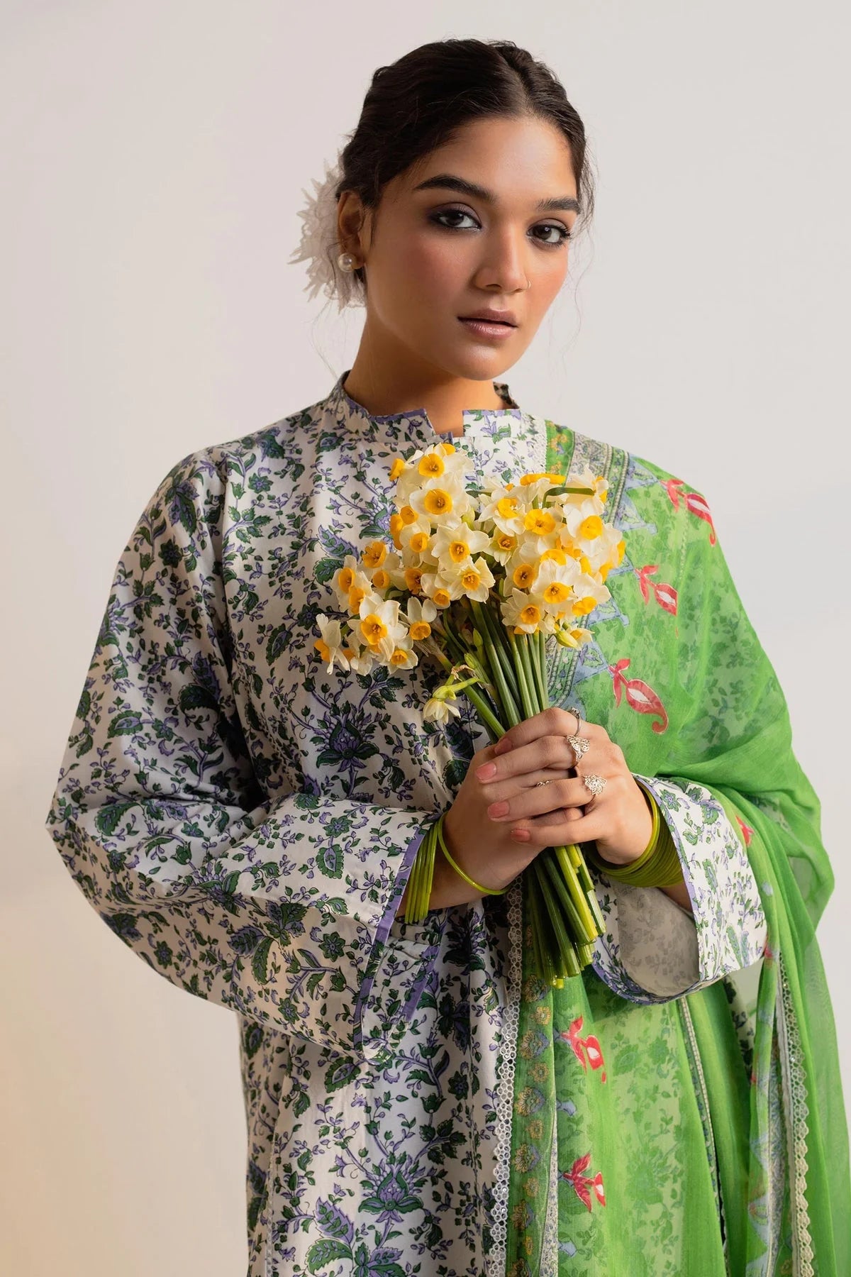 Coco by Zara Shahjahan Unstitched 3 Piece Printed Lawn Suit D-02 NARGIS - Summer Collection Brand Mafia by Zonash