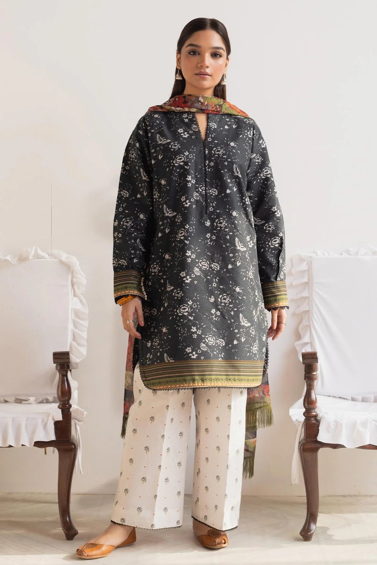 Coco by Zara Shahjahan Unstitched 3 Piece Printed Lawn Suit D-07 AFSANA - Summer Collection Brand Mafia by Zonash