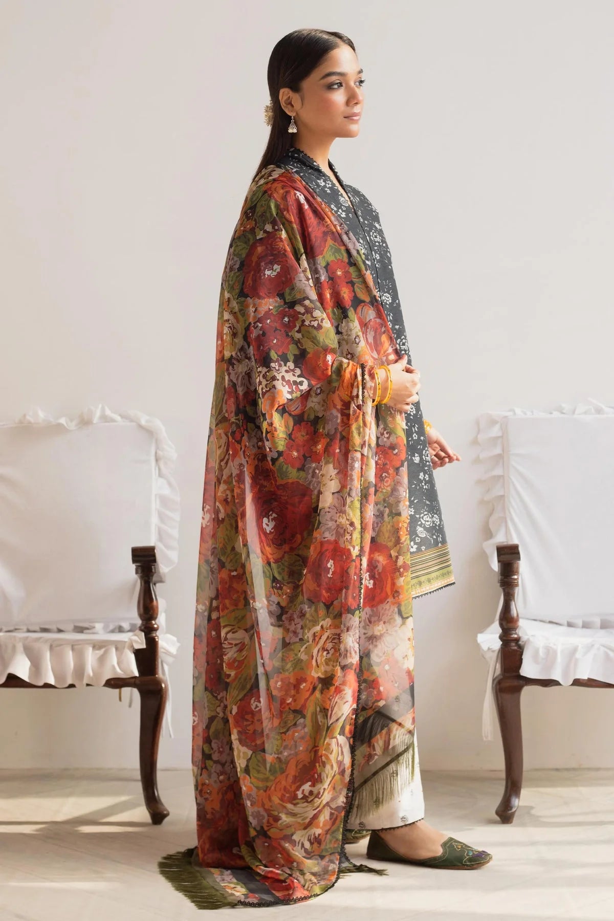 Coco by Zara Shahjahan Unstitched 3 Piece Printed Lawn Suit D-07 AFSANA - Summer Collection Brand Mafia by Zonash