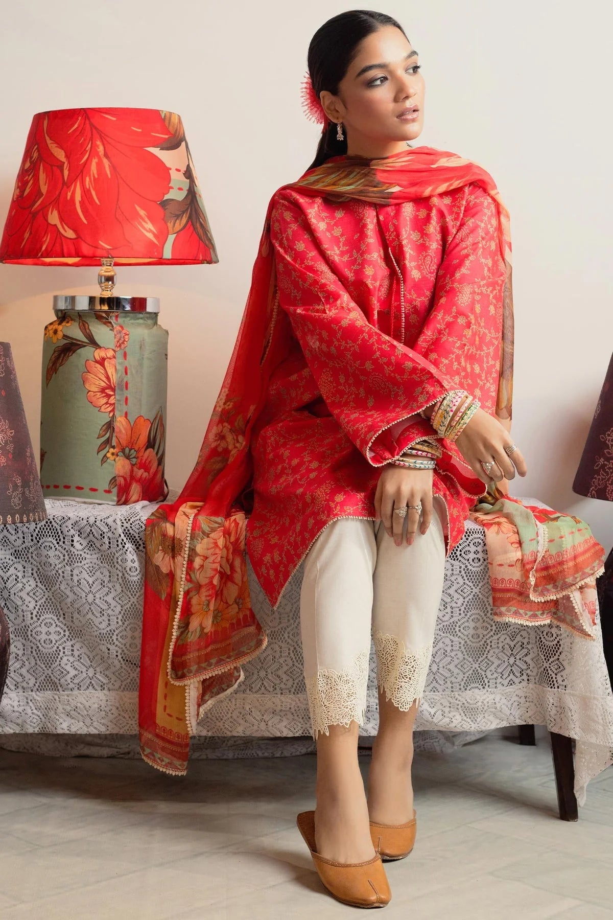 Coco by Zara Shahjahan Unstitched 3 Piece Printed Lawn Suit D-08 CHAMBELI - Summer Collection Brand Mafia by Zonash