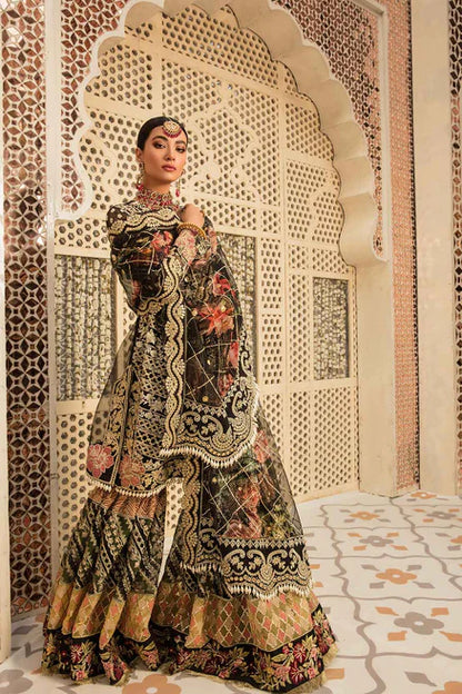 Crimson By Saira Shakira Stitched 3 Piece Embroidered Organza Suit CR22-5B - Wedding Collection Brand Mafia by Zonash