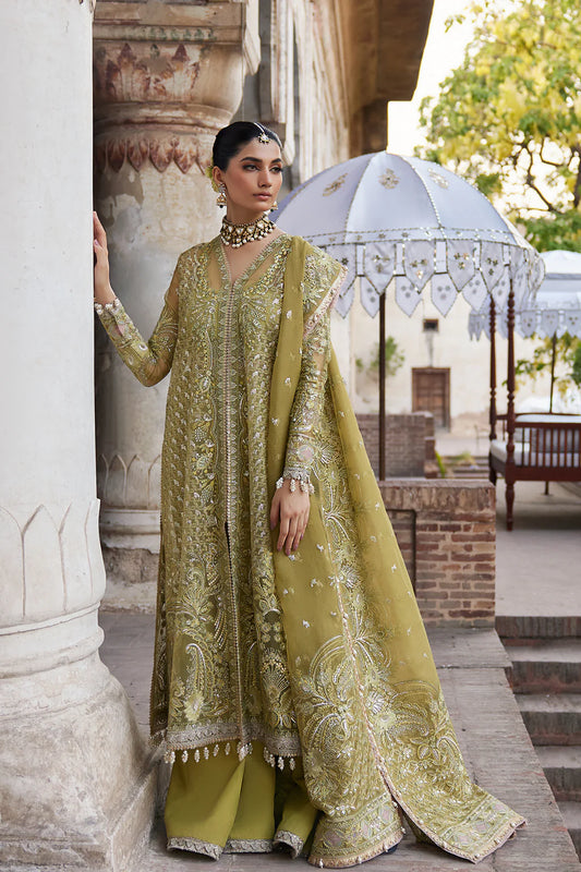 Dastangoi By Afrozeh Unstitched 3 Piece Embroidered Organza Suit DGAF23 AWE-23-V1-03 Shehnaz - Wedding Collection Brand Mafia by Zonash