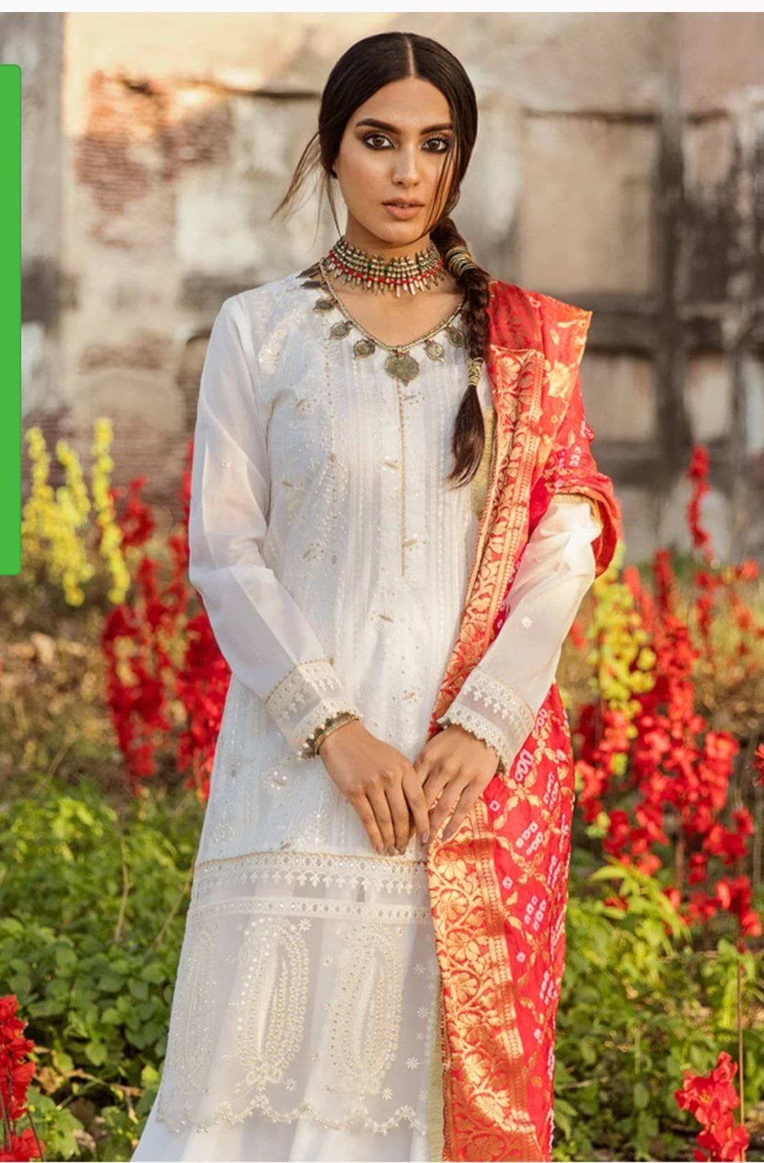 Dilara By Qalamkar Embroidered Lawn Suits Unstitched 3 Piece HL-09 Brand Mafia by Zonash