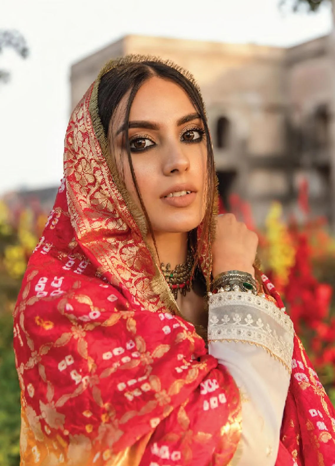 Dilara By Qalamkar Embroidered Lawn Suits Unstitched 3 Piece HL-09 Brand Mafia by Zonash