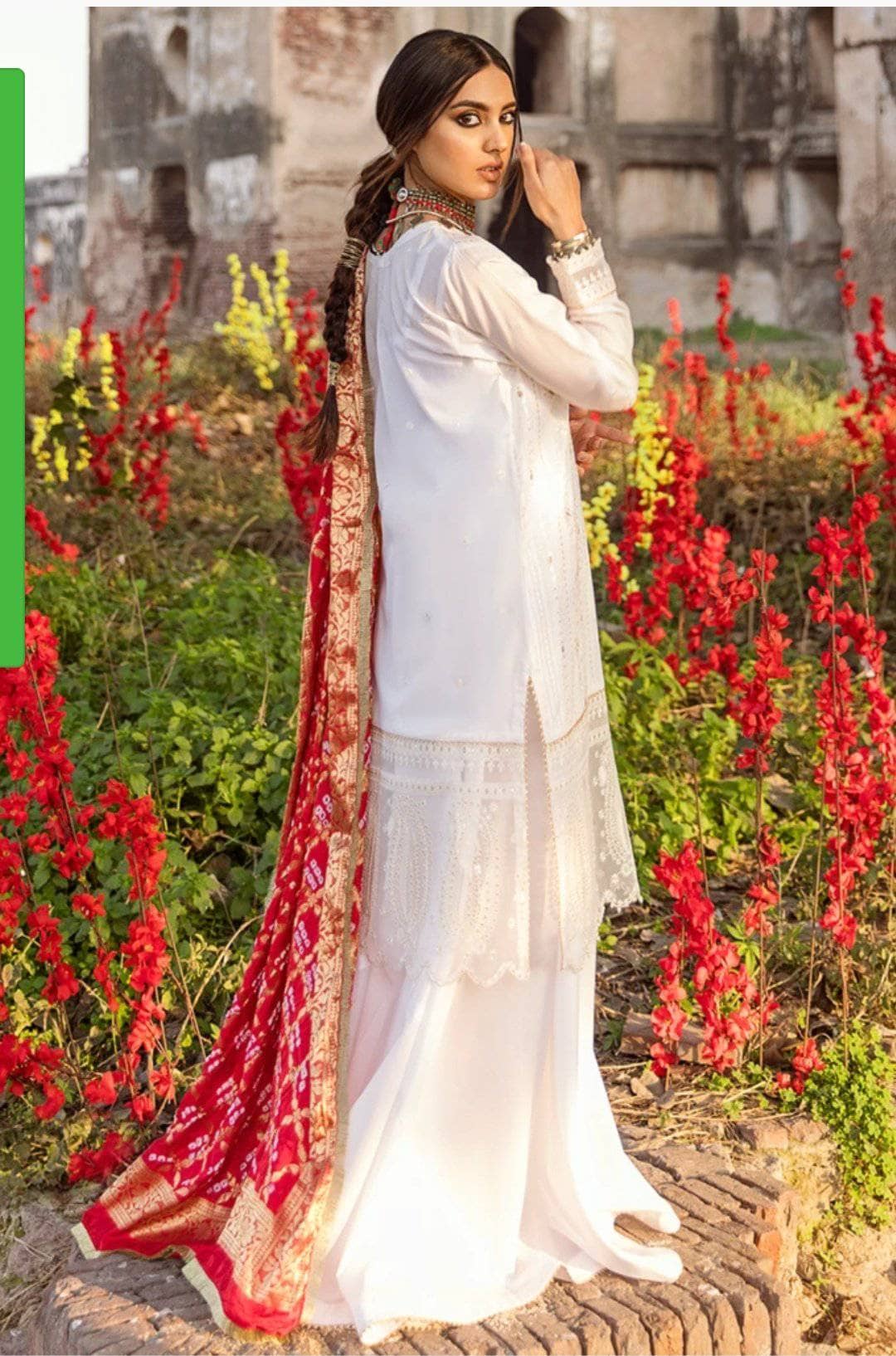 Dilara By Qalamkar Embroidered Lawn Suits Unstitched 3 Piece HL-09 Brand Mafia by Zonash