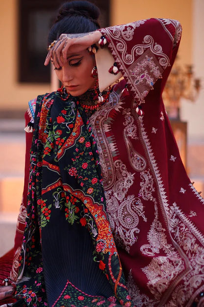 Elan Embroidered Lawn Suit Unstitched 3 Piece SEL22 EL22-10B SHERINE - Summer Collection Brand Mafia by Zonash