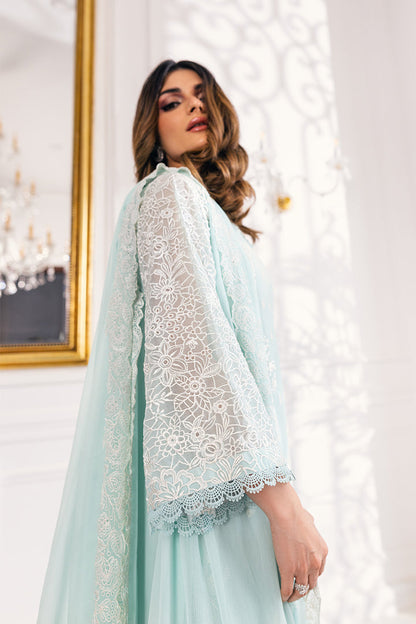 Ensembles By Azure Unstitched 3 Piece Embroidered Chiffon Suit AZU23ESE3 Daisy-Charm - Festive Collection Brand Mafia by Zonash