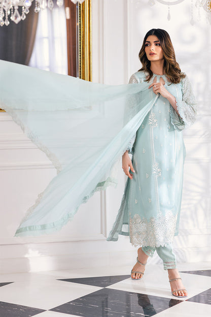 Ensembles By Azure Unstitched 3 Piece Embroidered Chiffon Suit AZU23ESE3 Daisy-Charm - Festive Collection Brand Mafia by Zonash