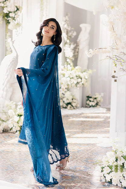 Ensembles by Azure Unstitched 3 Piece Jacquard Lawn Suit AZ24EJ ABES061 Aegean Breeze - Festive Collection Brand Mafia by Zonash