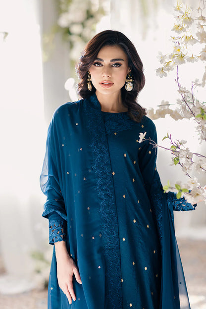 Ensembles by Azure Unstitched 3 Piece Jacquard Lawn Suit AZ24EJ ABES061 Aegean Breeze - Festive Collection Brand Mafia by Zonash