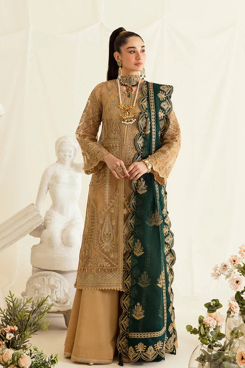 Fleur De Lis by Ayzel Unstitched 3 Piece Embroidered Chiffon Suit AAF23FL 10 Clovera - Luxury Collection Brand Mafia by Zonash