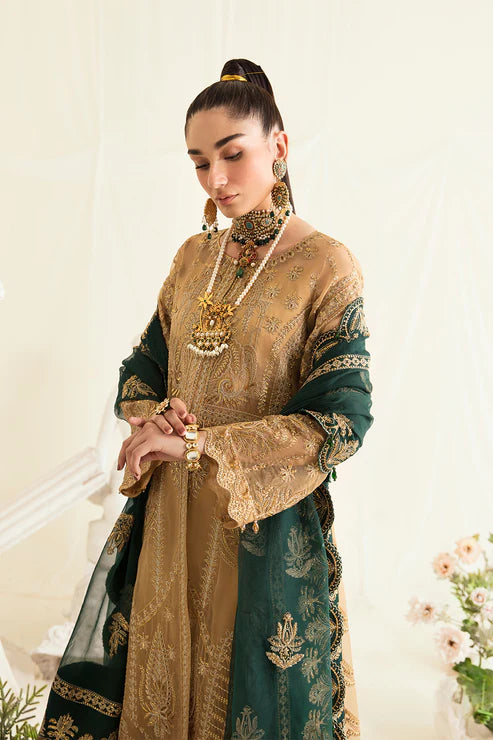 Fleur De Lis by Ayzel Unstitched 3 Piece Embroidered Chiffon Suit AAF23FL 10 Clovera - Luxury Collection Brand Mafia by Zonash