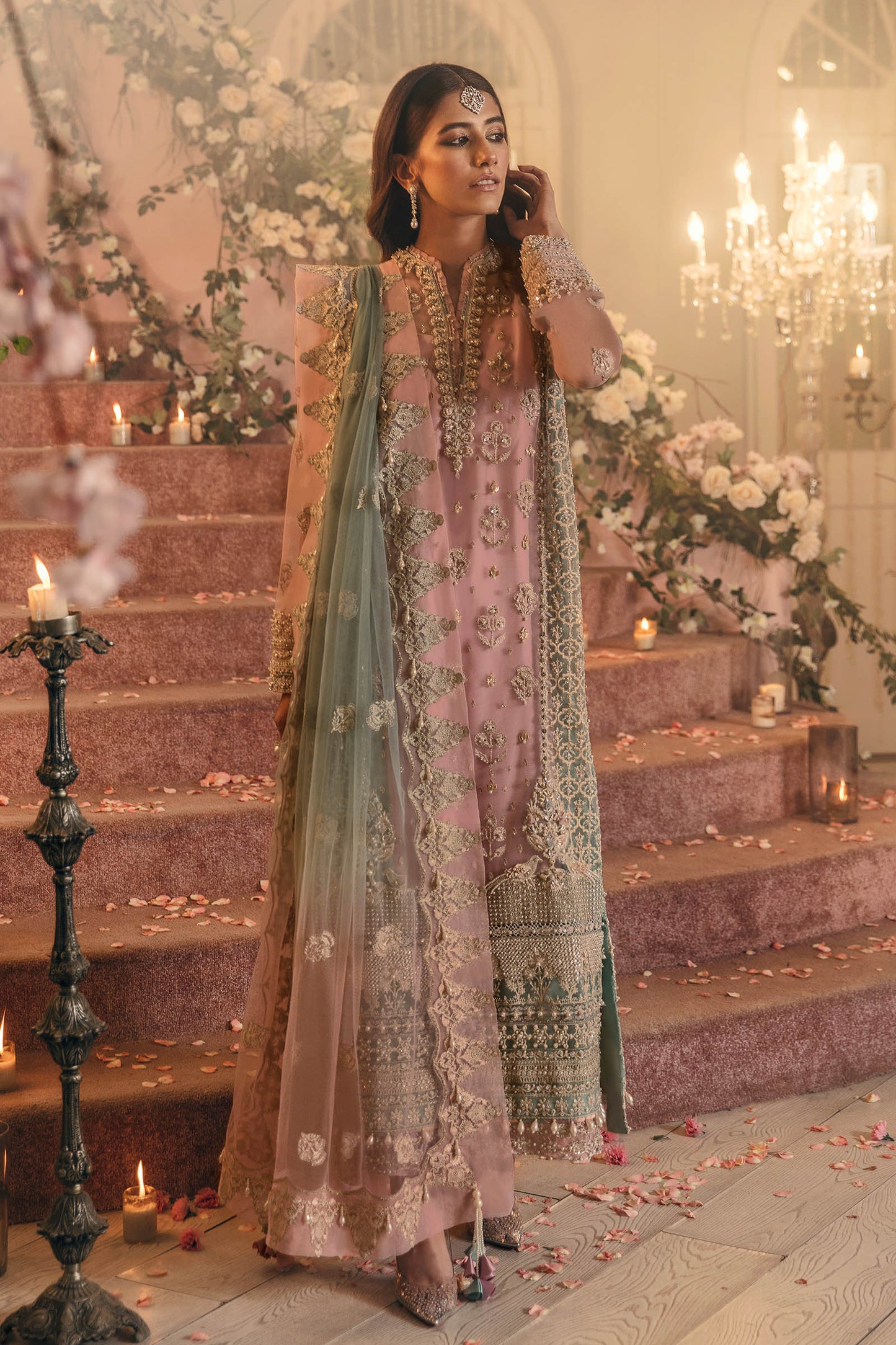 Gossamer by Zaha Embroidered Net Suits Unstitched 3 Piece D6 Emira - Wedding Collection Brand Mafia by Zonash