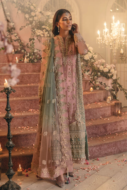 Gossamer by Zaha Embroidered Net Suits Unstitched 3 Piece D6 Emira - Wedding Collection Brand Mafia by Zonash