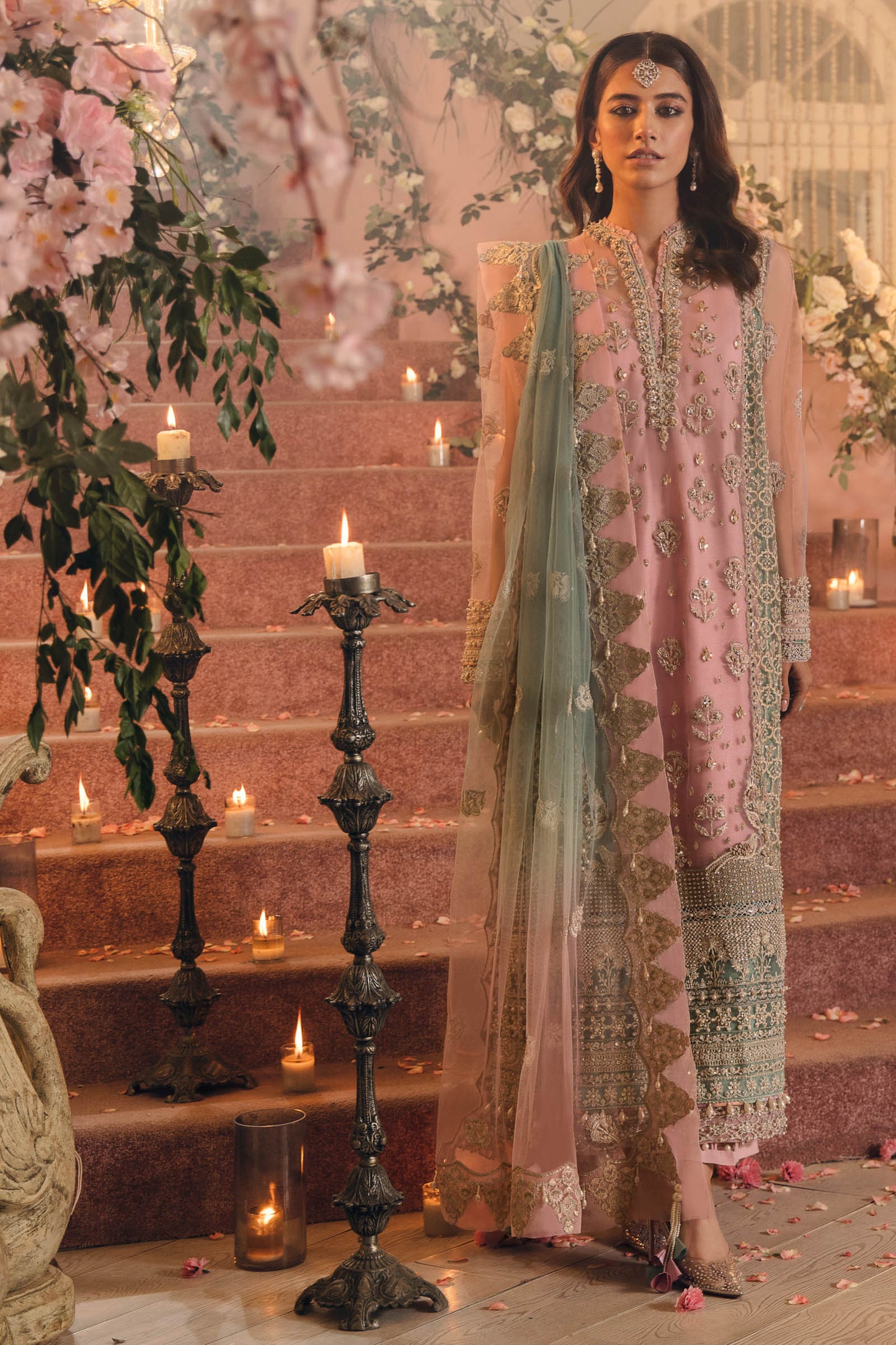 Gossamer by Zaha Embroidered Net Suits Unstitched 3 Piece D6 Emira - Wedding Collection Brand Mafia by Zonash