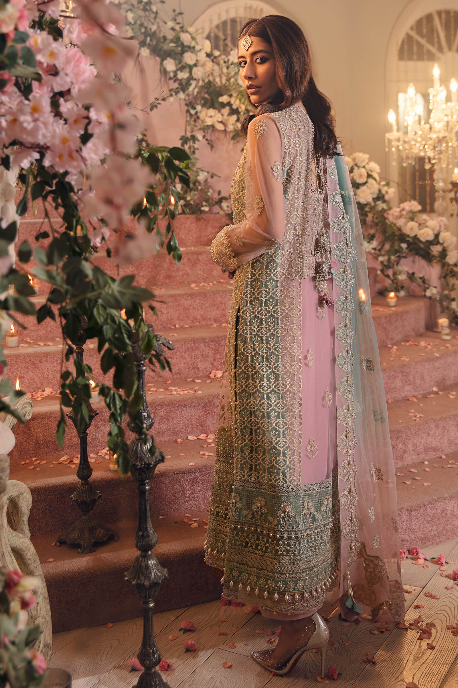 Gossamer by Zaha Embroidered Net Suits Unstitched 3 Piece D6 Emira - Wedding Collection Brand Mafia by Zonash