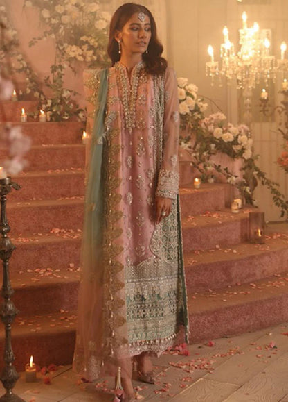 Gossamer by Zaha Embroidered Net Suits Unstitched 3 Piece D6 Emira - Wedding Collection Brand Mafia by Zonash