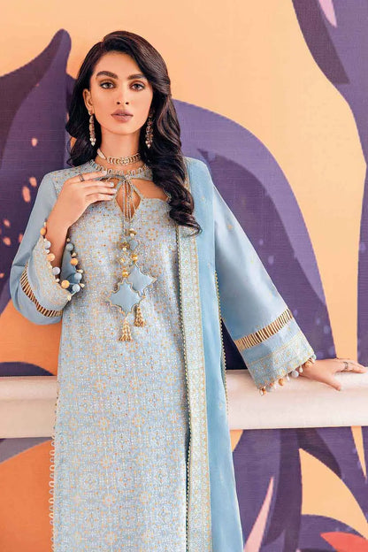 Gul Ahmed Premium 3Pc Embroidered Lawn Suit PM-22043 Brand Mafia by Zonash