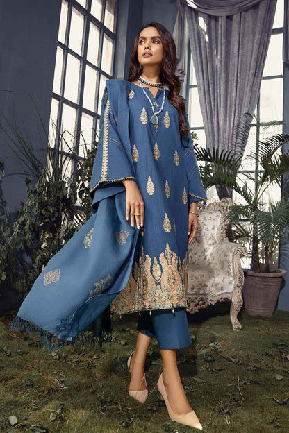 Gul Ahmed Pure Joy of Winter 3Pc Embroidered Khaddar Suit AP-12036 Brand Mafia by Zonash