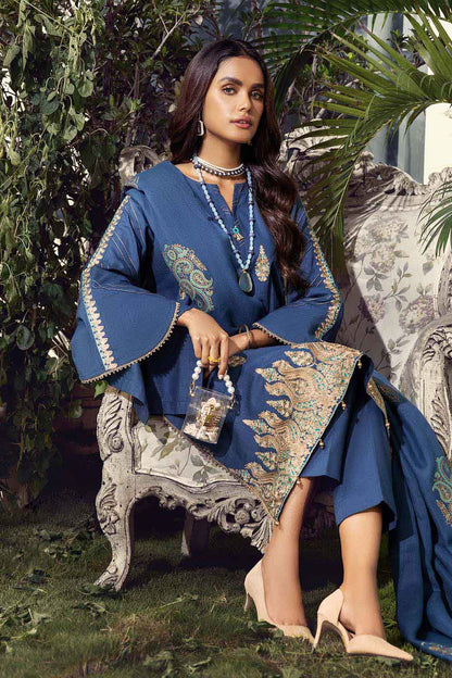 Gul Ahmed Pure Joy of Winter 3Pc Embroidered Khaddar Suit AP-12036 Brand Mafia by Zonash